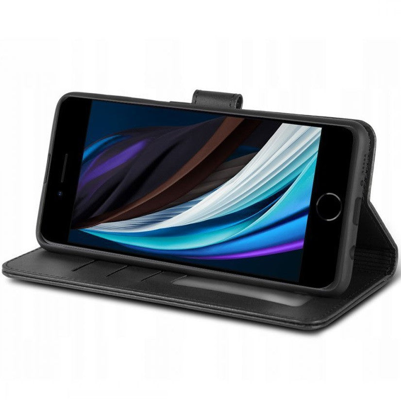 Apple iPhone 16e, Oldalra nyíló tok, stand, mágnes csattal, kivehető tokkal, Magsafe töltővel kompatibilis, TP Wallett Magsafe, fekete -  iPhone 16e tok a Domshop kínálatából