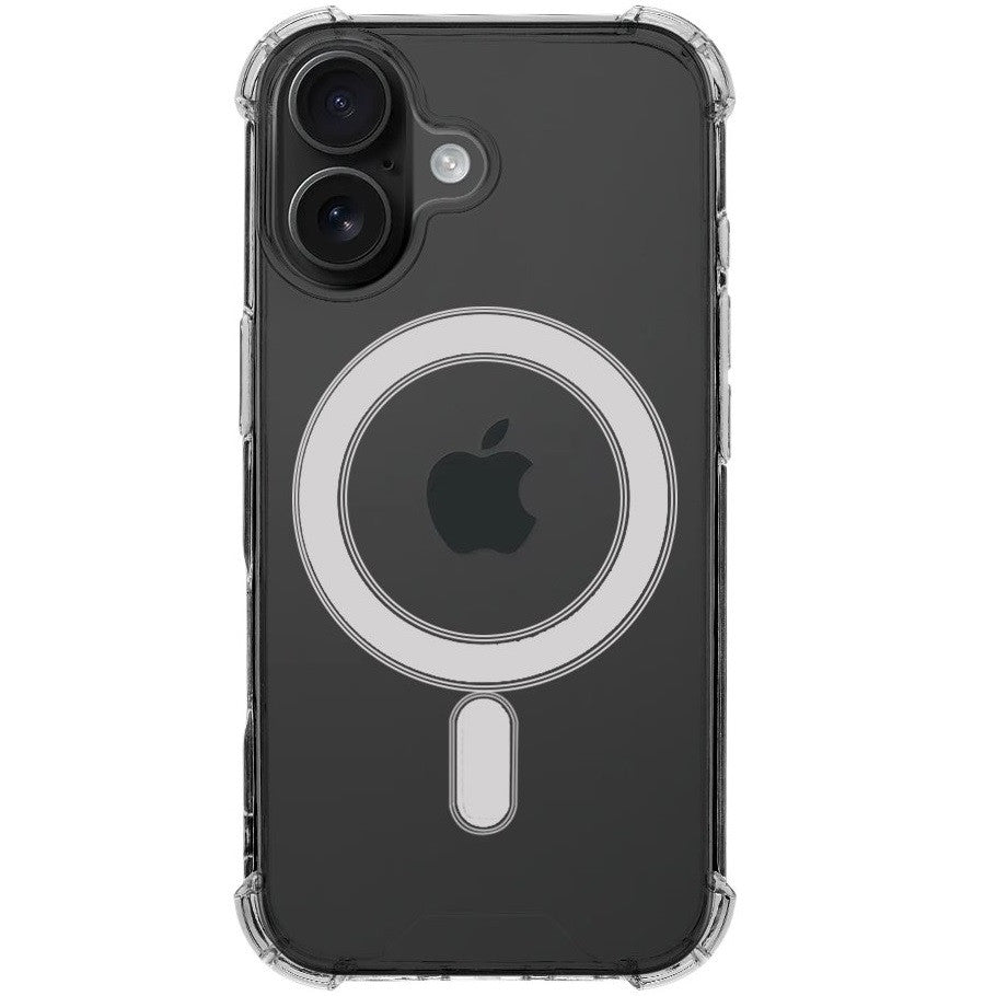Apple iPhone 17, Műanyag hátlap védőtok + szilikon keret, közepesen ütésálló, Magsafe töltővel kompatibilis, Tactical MagForce Plyo, átlátszó -  iPhone 17 tok a Domshop kínálatából
