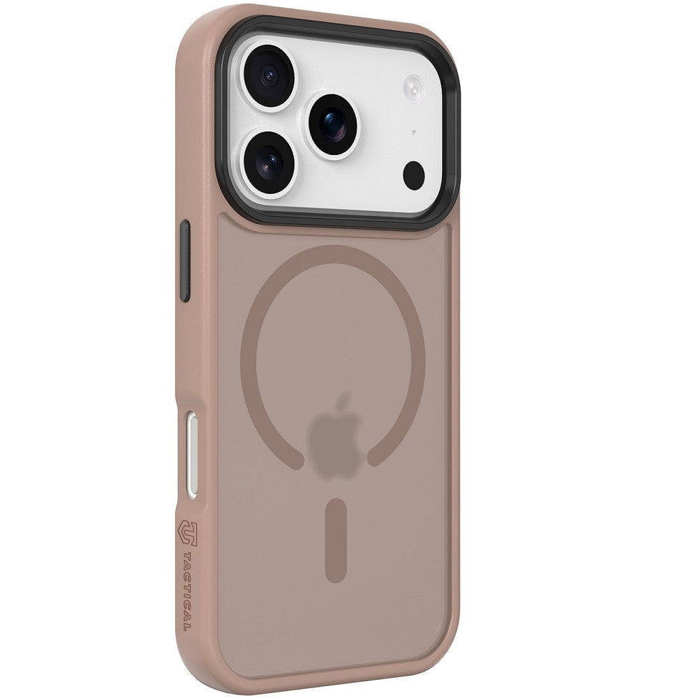 Apple iPhone 17 Pro, Műanyag hátlap védőtok + szilikon keret, közepesen ütésálló, Magsafe kompatibilis, Tactical MagForce Hyperstealth, áttetsző/barna -  iPhone 17 Pro tok a Domshop kínálatából