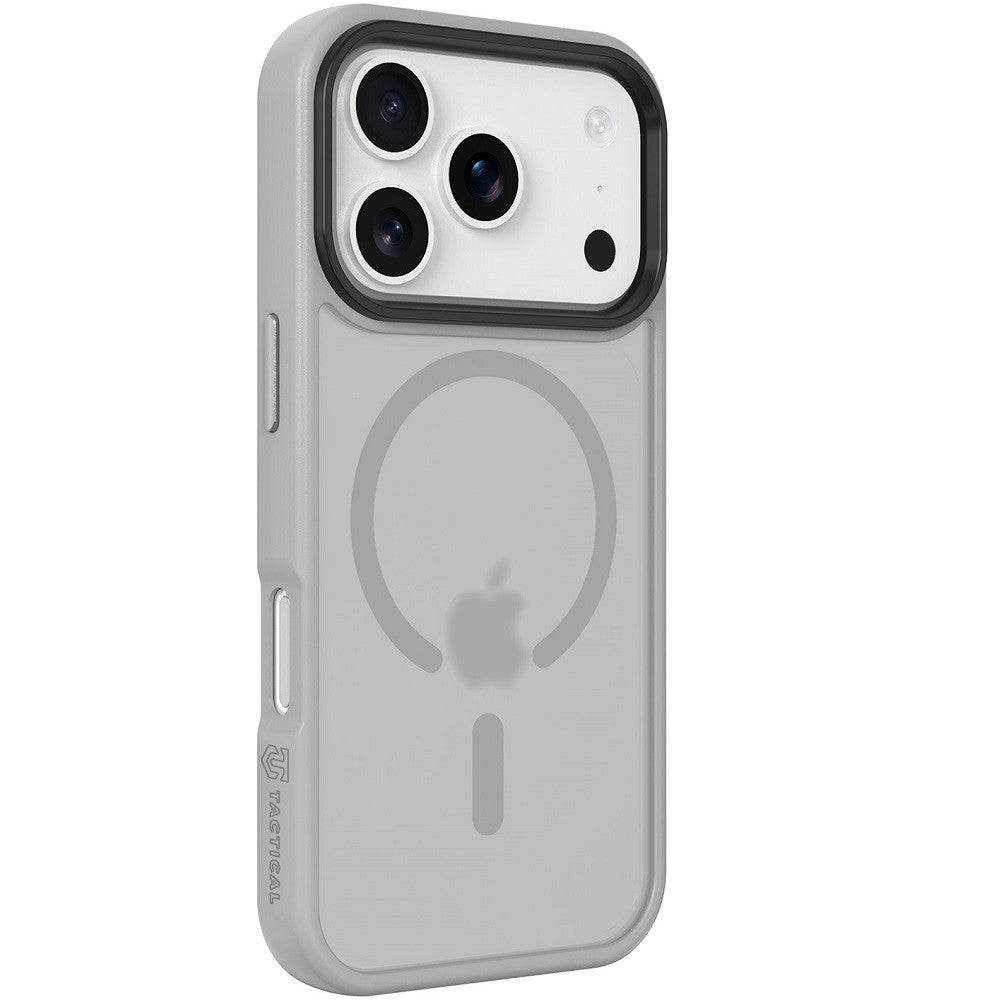 Apple iPhone 17 Pro, Műanyag hátlap védőtok + szilikon keret, közepesen ütésálló, Magsafe kompatibilis, Tactical MagForce Hyperstealth, áttetsző/világosszürke -  iPhone 17 Pro tok a Domshop kínálatából