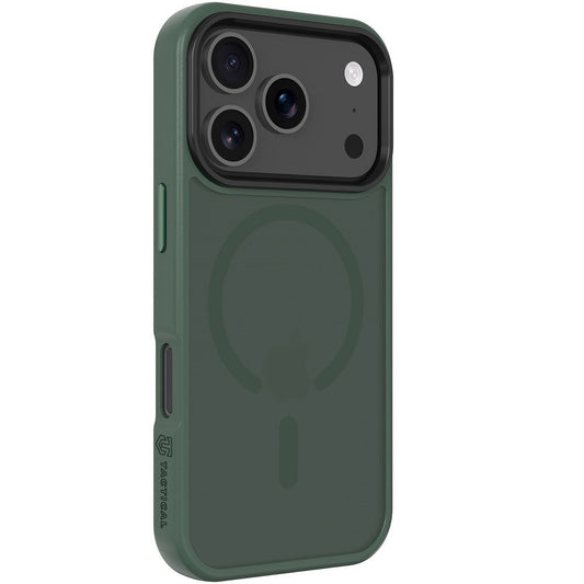 Apple iPhone 17 Pro, Műanyag hátlap védőtok + szilikon keret, közepesen ütésálló, Magsafe kompatibilis, Tactical MagForce Hyperstealth, áttetsző/zöld -  iPhone 17 Pro tok a Domshop kínálatából
