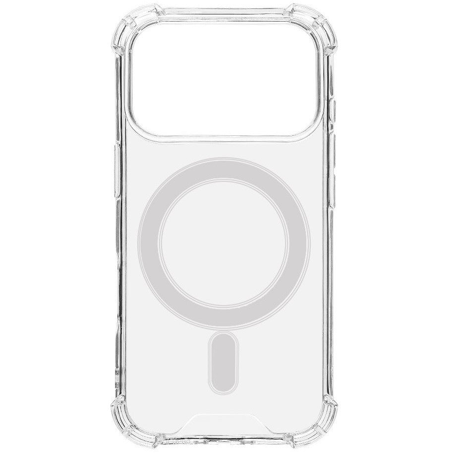 Apple iPhone 17 Pro, Műanyag hátlap védőtok + szilikon keret, közepesen ütésálló, Magsafe töltővel kompatibilis, Tactical MagForce Plyo, átlátszó
