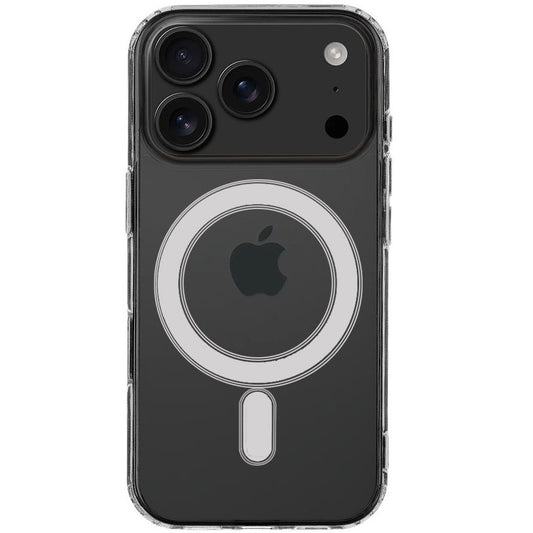 Apple iPhone 17 Pro, Műanyag hátlap védőtok + szilikon keret, közepesen ütésálló, Magsafe töltővel kompatibilis, Tactical MagForce, átlátszó -  iPhone 17 Pro tok a Domshop kínálatából