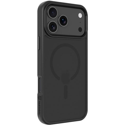 Apple iPhone 17 Pro Max, Műanyag hátlap védőtok + szilikon keret, közepesen ütésálló, Magsafe kompatibilis, Tactical MagForce Hyperstealth, áttetsző/szürke -  iPhone 17 Pro Max tok a Domshop kínálatából