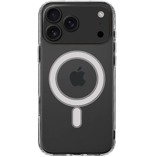 Apple iPhone 17 Pro Max, Műanyag hátlap védőtok + szilikon keret, közepesen ütésálló, Magsafe töltővel kompatibilis, Tactical MagForce, átlátszó -  iPhone 17 Pro Max tok a Domshop kínálatából