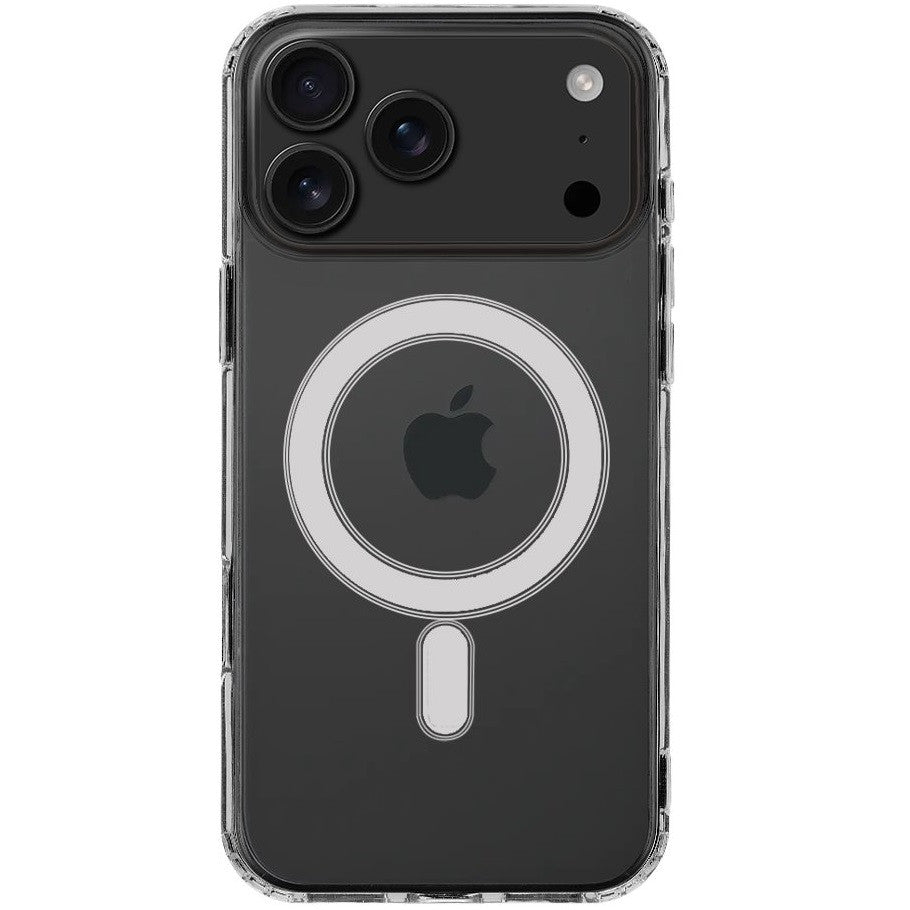 Apple iPhone 17 Pro Max, Műanyag hátlap védőtok + szilikon keret, közepesen ütésálló, Magsafe töltővel kompatibilis, Tactical MagForce, átlátszó