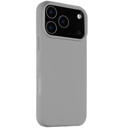 Apple iPhone 17 Pro Max, Szilikon tok, mikrofiber plüss belső, Magsafe kompatibilis, Tactical MagForce Velvet Smoothie, világosszürke -  iPhone 17 Pro Max tok a Domshop kínálatából