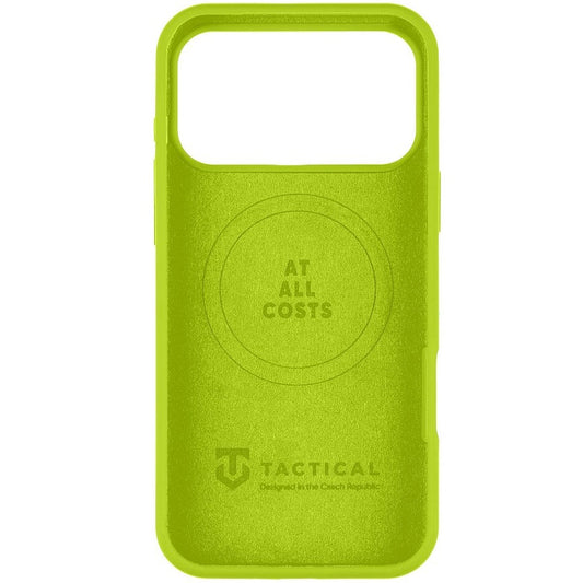 Apple iPhone 17 Pro Max, Szilikon tok, mikrofiber plüss belső, Magsafe kompatibilis, Tactical MagForce Velvet Smoothie, világoszöld -  iPhone 17 Pro Max tok a Domshop kínálatából