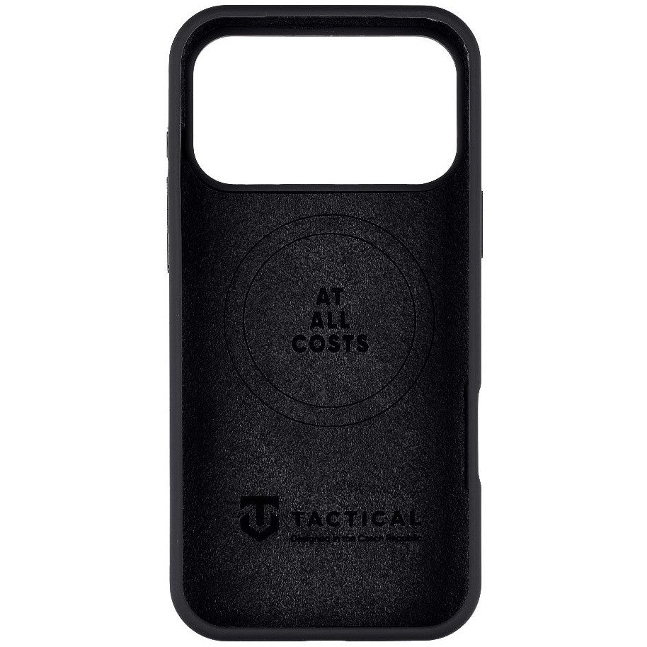 Apple iPhone 17 Pro Max, Szilikon tok, mikrofiber plüss belső, Magsafe kompatibilis, térkép minta, Tactical MagForce Beaver, sötétszürke -  iPhone 17 Pro Max tok a Domshop kínálatából