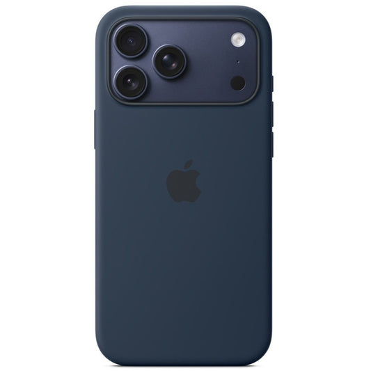 Apple iPhone 17 Pro Max gyári szilikon tok, MagSafe, sötétkék -  iPhone 17 Pro Max tok a Domshop kínálatából