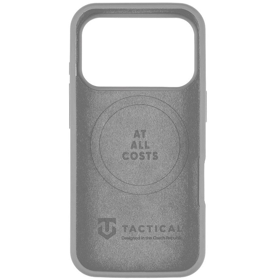 Apple iPhone 17 Pro, Szilikon tok, mikrofiber plüss belső, Magsafe kompatibilis, Tactical MagForce Velvet Smoothie, világosszürke -  iPhone 17 Pro tok a Domshop kínálatából