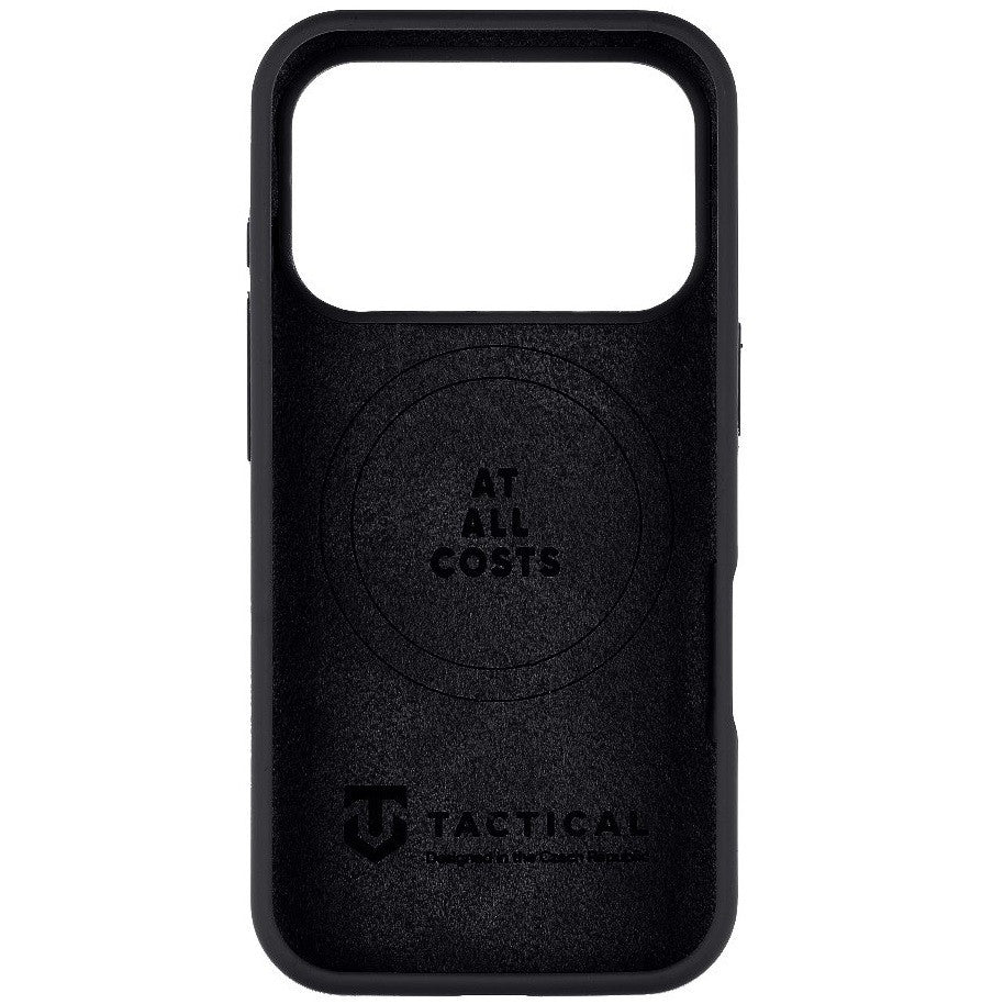 Apple iPhone 17 Pro, Szilikon tok, mikrofiber plüss belső, Magsafe kompatibilis, térkép minta, Tactical MagForce Beaver, sötétszürke -  iPhone 17 Pro tok a Domshop kínálatából