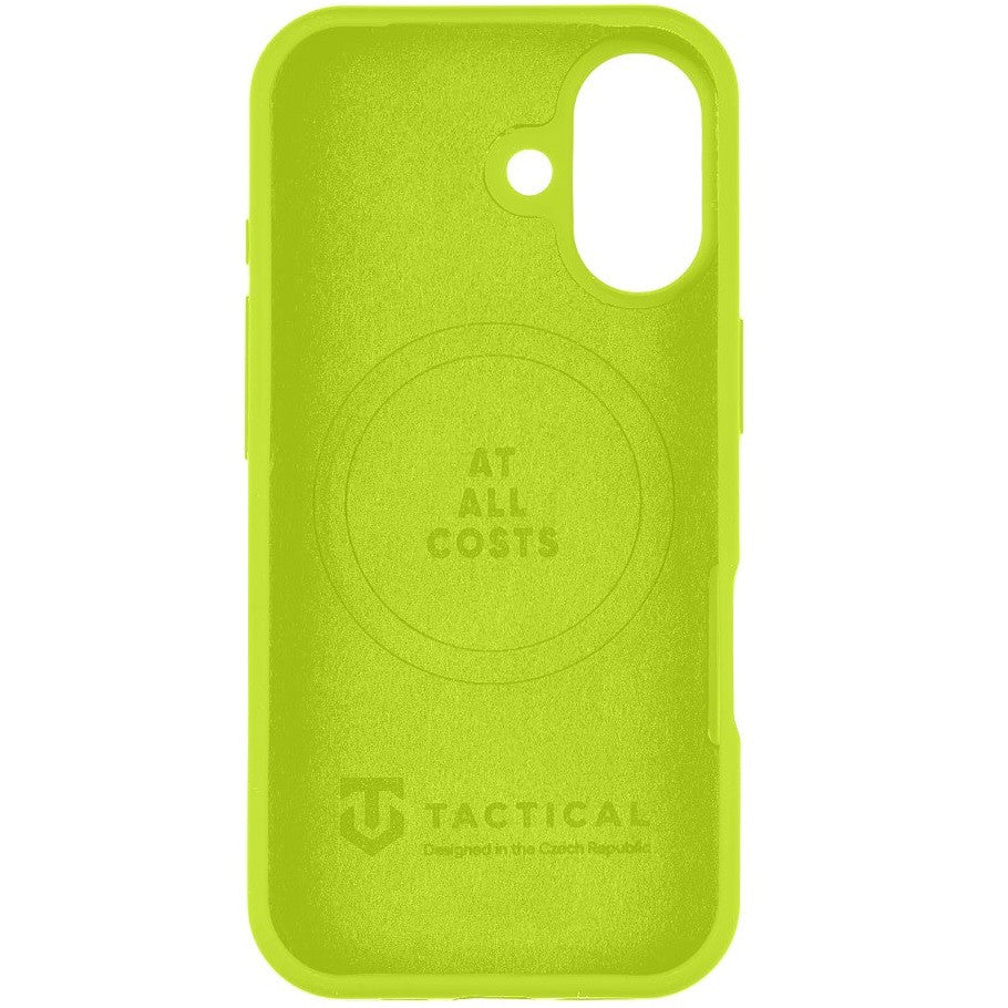 Apple iPhone 17, Szilikon tok, mikrofiber plüss belső, Magsafe kompatibilis, Tactical MagForce Velvet Smoothie, világoszöld