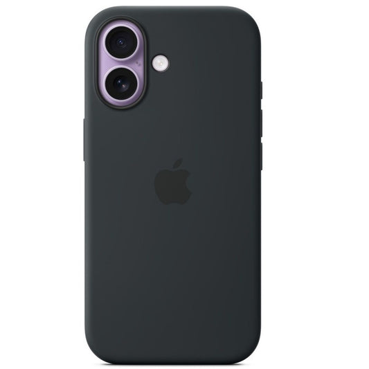 Apple iPhone 17 gyári szilikon tok, MagSafe, fekete -  iPhone 17 tok a Domshop kínálatából