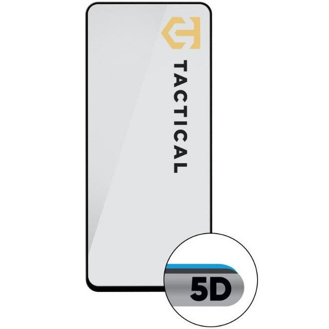 Apple iPhone Air (2025), Kijelzővédő fólia, ütésálló fólia (az íves részre is!), Tempered Glass (edzett üveg), Full Glue, Tactical Glass Shield 5D, fekete -  iPhone 17 Air fólia a Domshop kínálatából