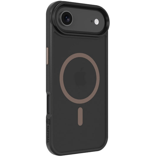 Apple iPhone Air (2025), Műanyag hátlap védőtok + szilikon keret, közepesen ütésálló, Magsafe kompatibilis, Tactical MagForce Hyperstealth 2.0, áttetsző/fekete/barna -  iPhone 17 Air tok a Domshop kínálatából