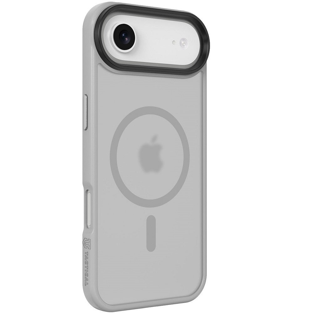 Apple iPhone Air (2025), Műanyag hátlap védőtok + szilikon keret, közepesen ütésálló, Magsafe kompatibilis, Tactical MagForce Hyperstealth, áttetsző/világosszürke -  iPhone 17 Air tok a Domshop kínálatából