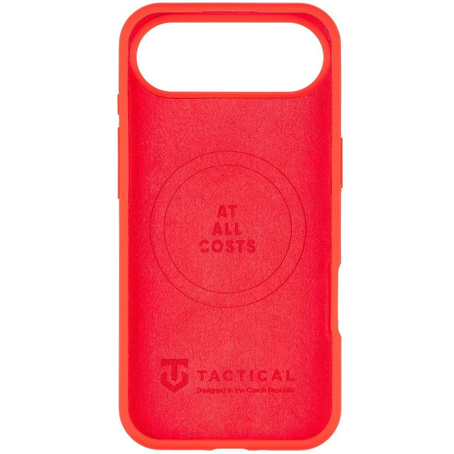 Apple iPhone Air (2025), Szilikon tok, mikrofiber plüss belső, Magsafe kompatibilis, Tactical MagForce Velvet Smoothie, piros -  iPhone 17 Air tok a Domshop kínálatából