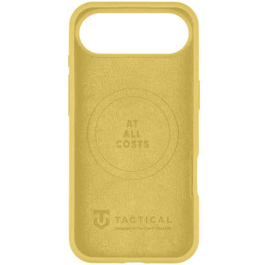 Apple iPhone Air (2025), Szilikon tok, mikrofiber plüss belső, Magsafe kompatibilis, Tactical MagForce Velvet Smoothie, sárga -  iPhone 17 Air tok a Domshop kínálatából