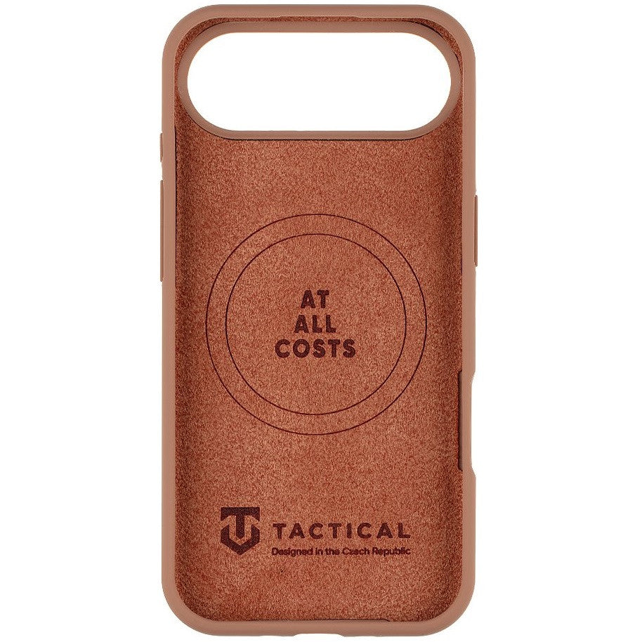 Apple iPhone Air (2025), Szilikon tok, mikrofiber plüss belső, Magsafe kompatibilis, térkép minta, Tactical MagForce Beaver, barna -  iPhone 17 Air tok a Domshop kínálatából