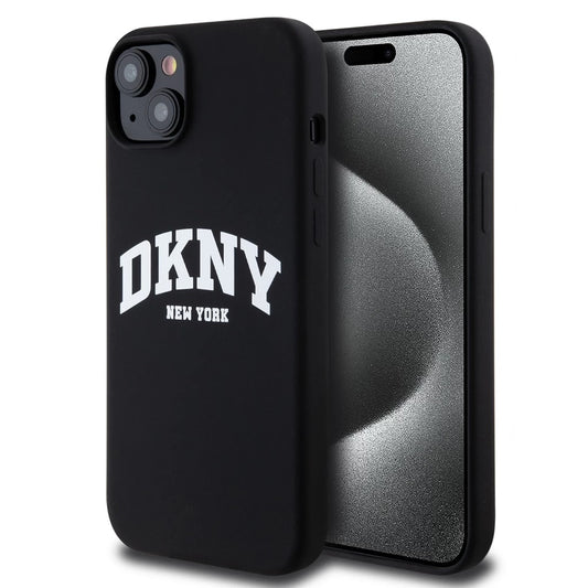 DKNY Liquid Silicone Arch Logo MagSafe tok iPhone 15 Plus készülékhez fekete -  iPhone 15 Plus tok a Domshop kínálatából