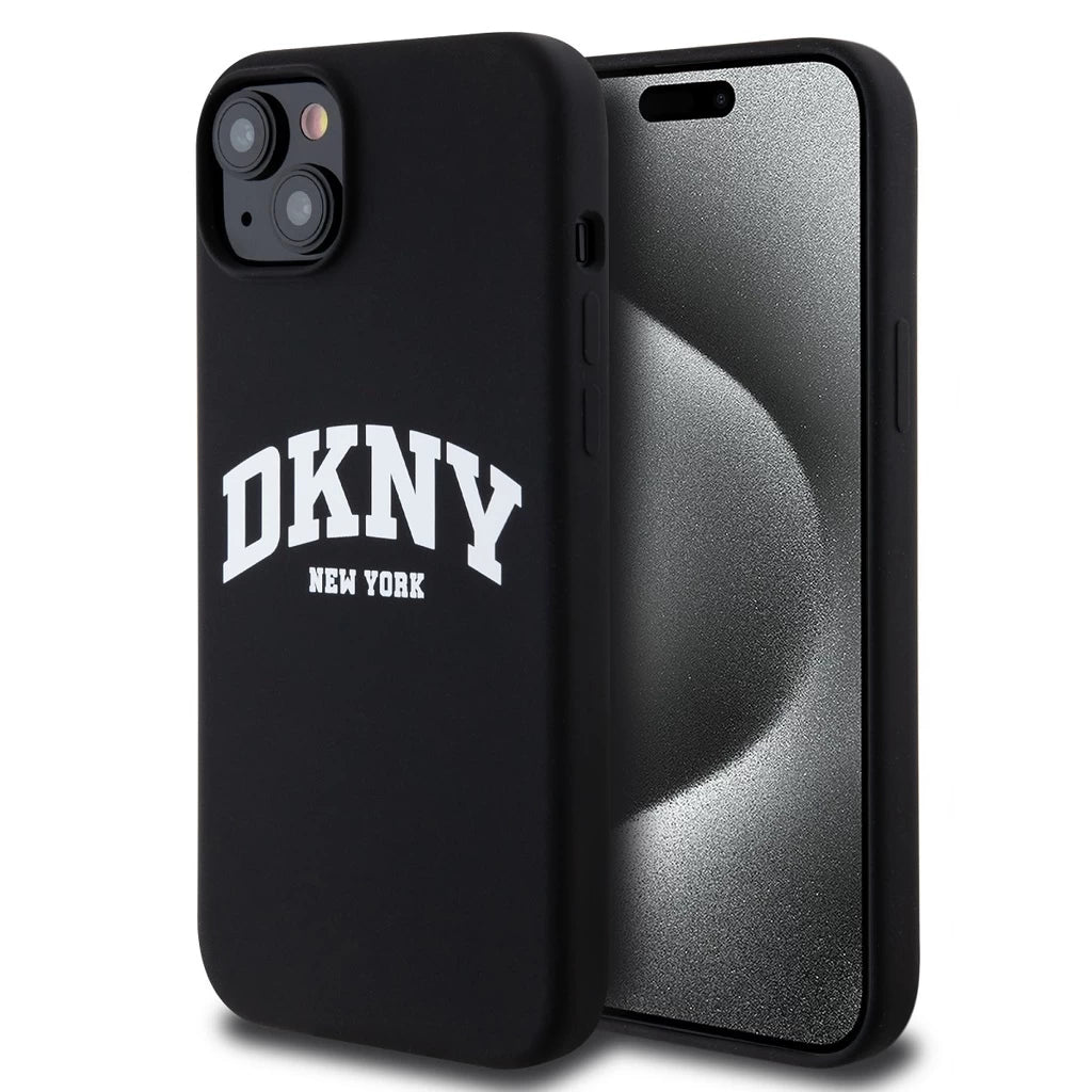 DKNY Liquid Silicone Arch Logo MagSafe tok iPhone 15 Plus készülékhez fekete -  iPhone 15 Plus tok a Domshop kínálatából