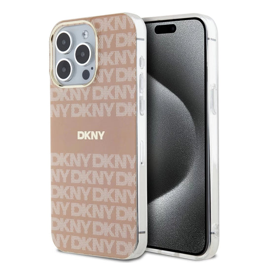 DKNY PC/TPU Repeat Pattern Tonal Stripe Magsafe Tok iPhone 15 Pro Max készülékhez rózsaszín -  iPhone 15 Pro Max tok a Domshop kínálatából