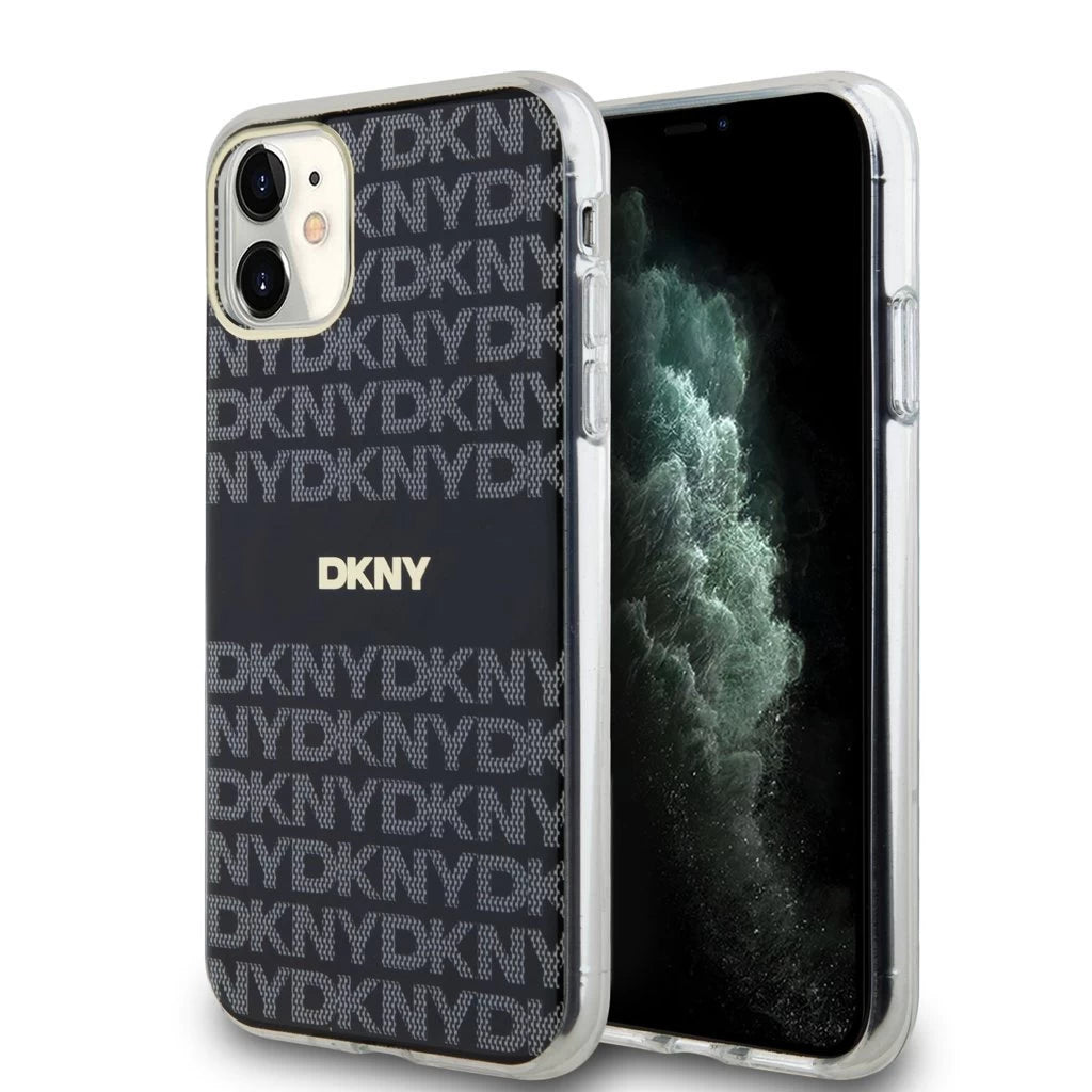 DKNY PC/TPU Repeat Pattern Tonal Stripe Magsafe tok iPhone 11 készülékhez fekete -  iPhone 11 tok a Domshop kínálatából