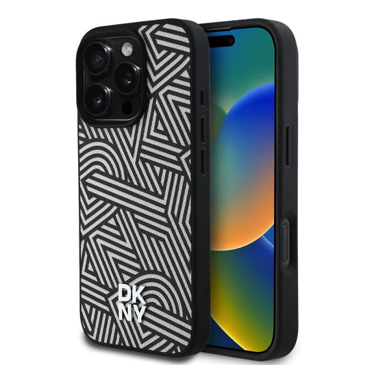 DKNY PU Leather Crosswalk Pattern Magsafe tok iPhone 16 Pro készülékhez elefántcsont -  iPhone 16 Pro tok a Domshop kínálatából