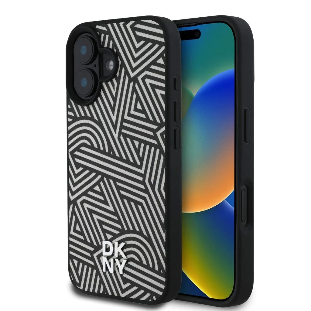 DKNY PU Leather Crosswalk Pattern Magsafe tok iPhone 16 készülékhez elefántcsont -  iPhone 16 tok a Domshop kínálatából