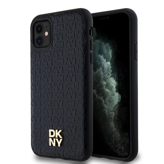 DKNY PU Leather Repeat Pattern Stack Logo MagSafe tok iPhone 11 készülékhez fekete -  iPhone 11 tok a Domshop kínálatából
