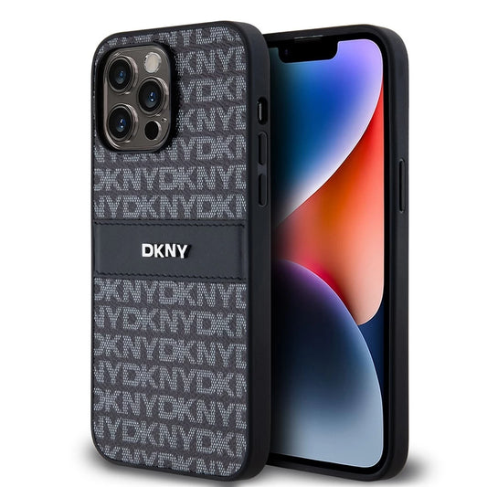 DKNY PU Leather Repeat Pattern Tonal Stripe tok iPhone 14 Pro készülékhez fekete -  iPhone 14 Pro tok a Domshop kínálatából