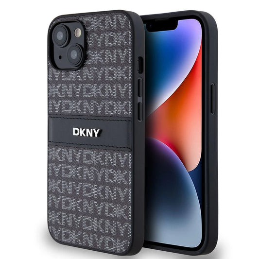 DKNY PU Leather Repeat Pattern Tonal Stripe tok iPhone 14 készülékhez fekete -  iPhone 13/14 tok a Domshop kínálatából