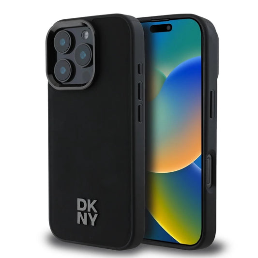 DKNY PU Leather Stack Logo Magsafe tok az iPhone 16 Pro készülékhez fekete -  iPhone 16 Pro tok a Domshop kínálatából
