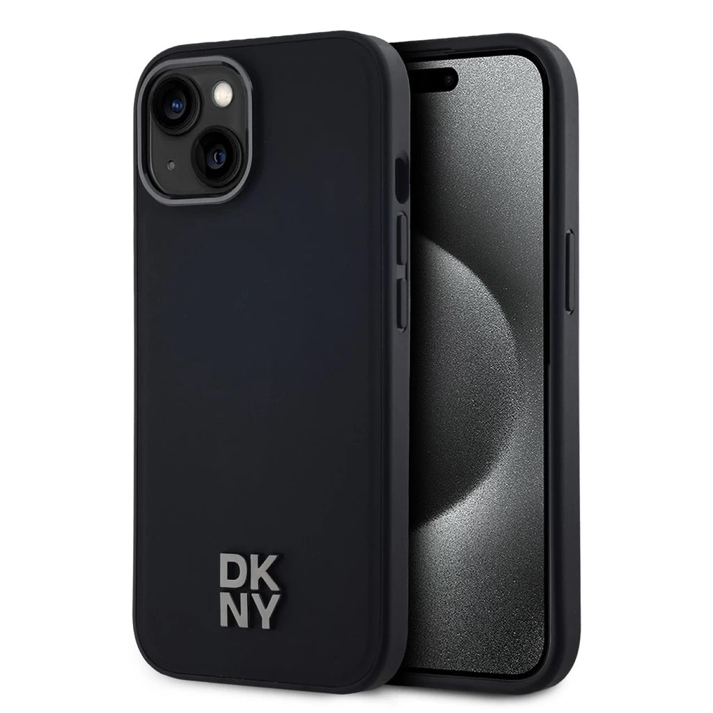 DKNY PU Leather Stack Logo Magsafe tok iPhone 15 készülékhez fekete -  iPhone 15 tok a Domshop kínálatából