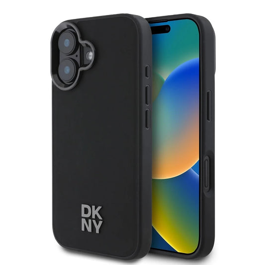 DKNY PU Leather Stack Logo Magsafe tok iPhone 16 készülékhez fekete -  iPhone 16 tok a Domshop kínálatából