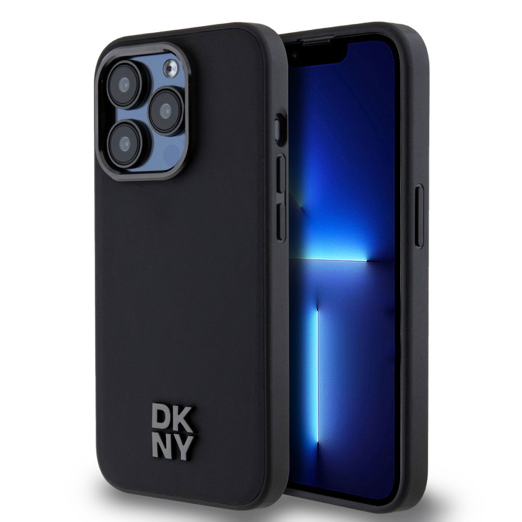 DKNY PU Leather Stack Logo iPhone 14 Pro Max MagSafe tok, fekete -  iPhone 14 Pro Max tok a Domshop kínálatából