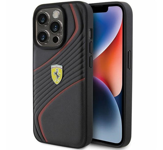 Ferrari Twist Metal Logo iPhone 15 Pro kemény hátlap tok, fekete FEHCP15LPTWK -  iPhone 15 Pro tok a Domshop kínálatából