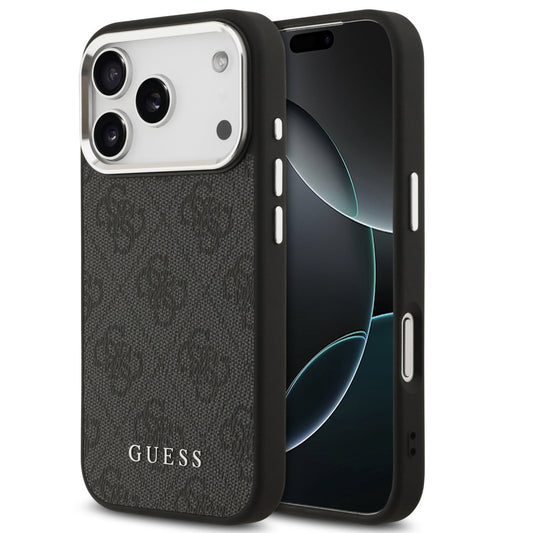 Guess 4G Apple iPhone 17 Pro MagSafe hátlap tok, fekete -  iPhone 17 Pro tok a Domshop kínálatából
