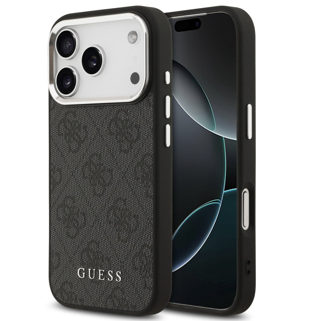 Guess 4G Apple iPhone 17 Pro MagSafe hátlap tok, fekete -  iPhone 17 Pro tok a Domshop kínálatából