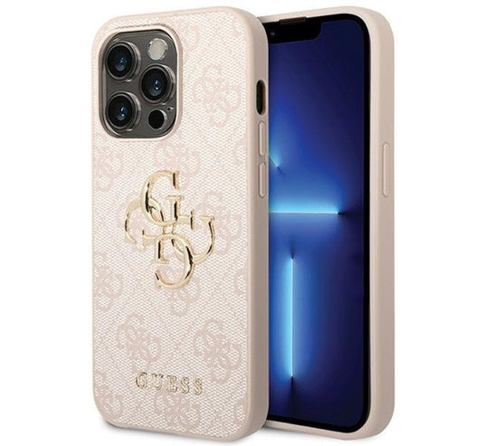 Guess 4G Big Metal Logo Apple iPhone 15 Pro hátlap tok, rózsaszín -  iPhone 15 Pro tok a Domshop kínálatából