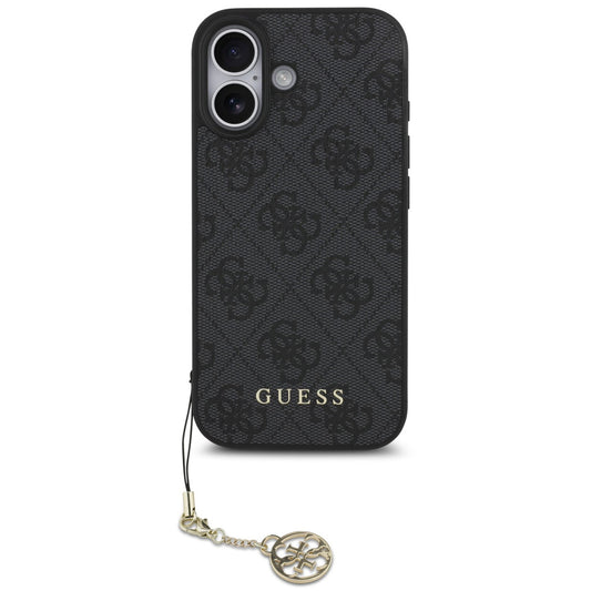 Guess 4G Charm Apple iPhone 17 Tone on Tone hátlap tok, szürke -  iPhone 17 tok a Domshop kínálatából