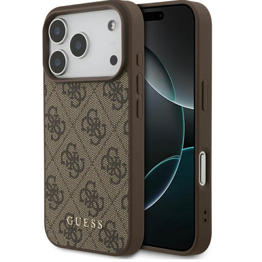 Guess 4G Classic Apple iPhone 17 Pro hátlap tok, barna -  iPhone 17 Pro tok a Domshop kínálatából