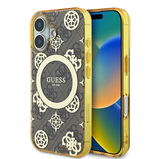 Guess IML 4G Peony MagSafe tok iPhone 16 készülékhez barna -  iPhone 16 tok a Domshop kínálatából