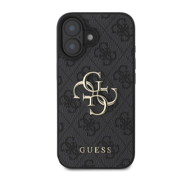 Guess PU 4G Metal Logo Apple iPhone 16 Plus hátlap tok, szürke -  iPhone 16 Plus tok a Domshop kínálatából