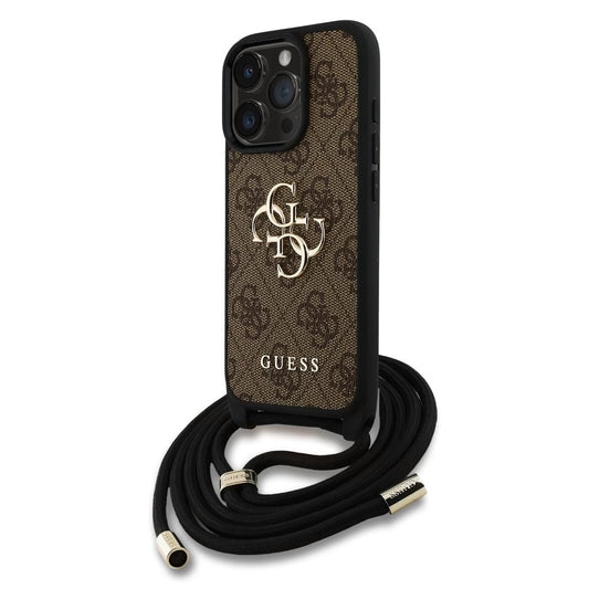 Guess PU 4G Metal Logo Crossbody Strap tok iPhone 15 Pro készülékhez barna -  iPhone 15 Pro tok a Domshop kínálatából