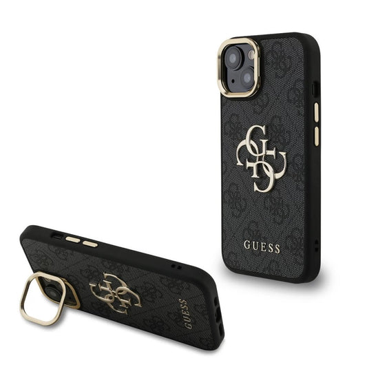 Guess PU 4G Metal Logo Stand Camera Frame tok iPhone 14 készülékhez fekete -  iPhone 13/14 tok a Domshop kínálatából