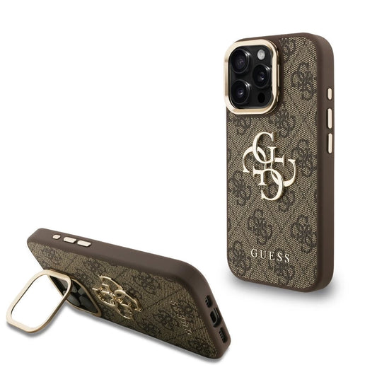 Guess PU 4G Metal Logo Stand Camera Frame tok iPhone 15 Pro Max készülékhez barna -  iPhone 15 Pro Max tok a Domshop kínálatából