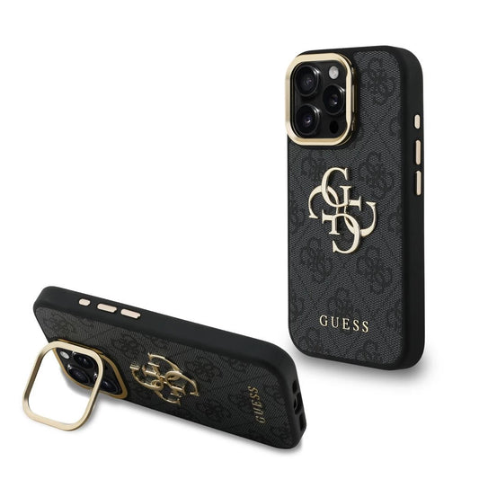 Guess PU 4G Metal Logo Stand Camera Frame tok iPhone 15 Pro Max készülékhez fekete -  iPhone 15 Pro Max tok a Domshop kínálatából