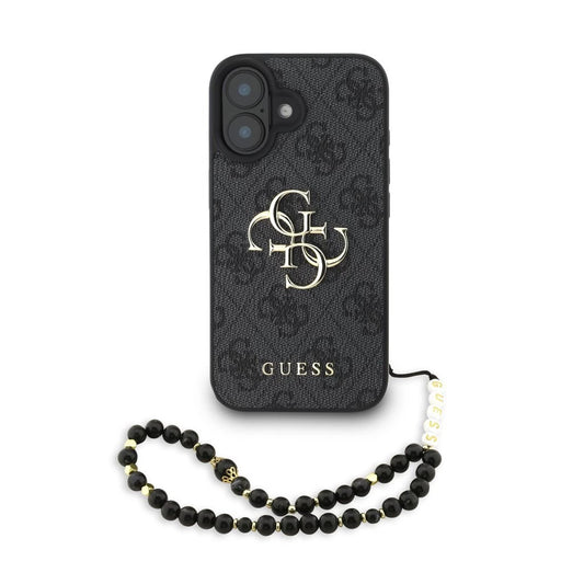 Guess PU 4G Metal Logo Strap tok iPhone 16 készülékhez fekete -  iPhone 16 tok a Domshop kínálatából